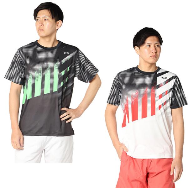 オークリー(OAKLEY) テニスウェア Tシャツ 半袖 メンズ スラントパーネルメッシュTシャツ1...