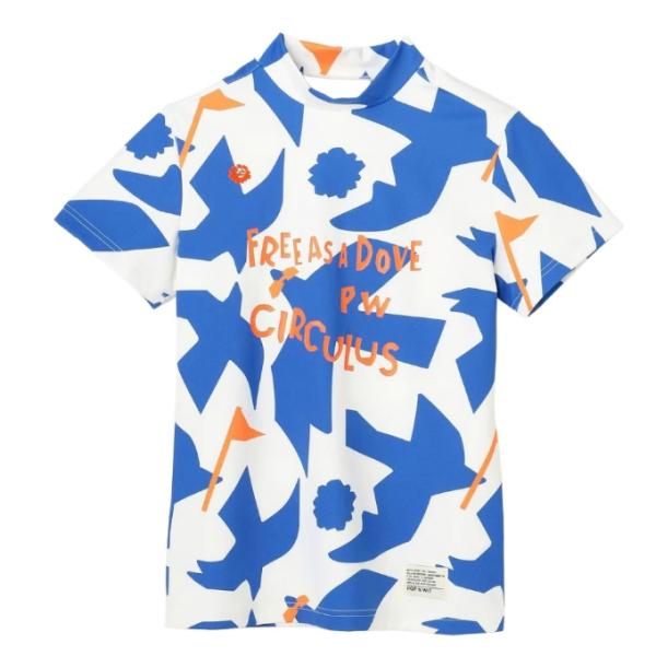 ピーダブリュサーキュラス(PW CIRCULUS) ゴルフウェア 半袖シャツ レディース DOVE柄...