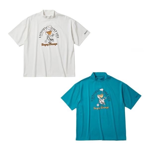 BOGEY LOUNGE ゴルフウェア 半袖シャツ メンズ 半袖モックネックSH ペリカン 6A19...