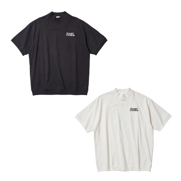 BOGEY LOUNGE ゴルフウェア 半袖シャツ メンズ 半袖モックネックSH カモ 6A199-...