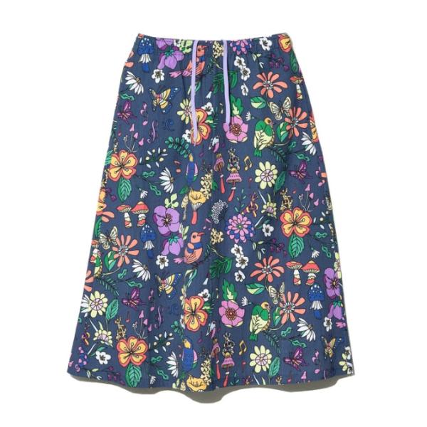 ゴースローキャラバン(Go Slow Caravan) スカート レディース ストレッチサッカー総柄...