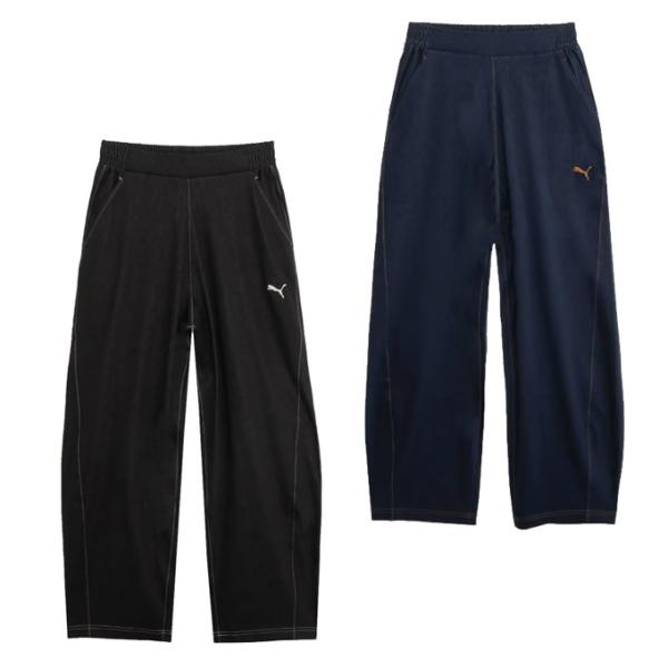 プーマ(PUMA) ニットパンツ レディース ESS エレベーテッド デニム ライク ニット パンツ...