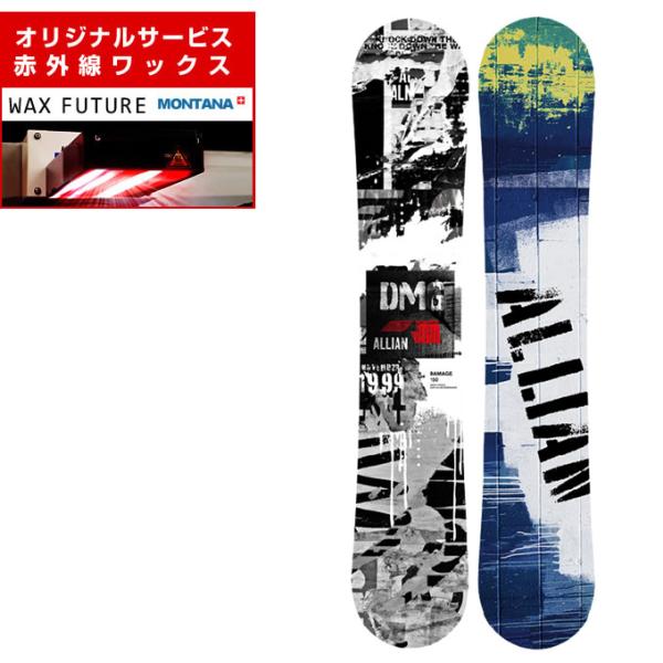 【wax】 アライアン スノーボード 板 メンズ ダメージ DAMAGE 2024-2025 ALL...