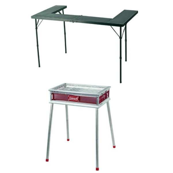コールマン バーベキューコンロ セット クールスパイダーステンレスグリル＋グリルサイドテーブル 17...