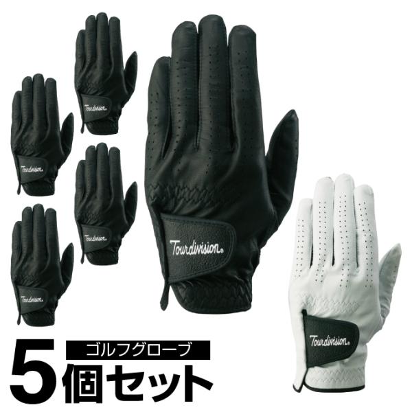 ツアーディビジョン Tour division ゴルフ 左手用グローブ メンズ 天然皮革グローブ  ...