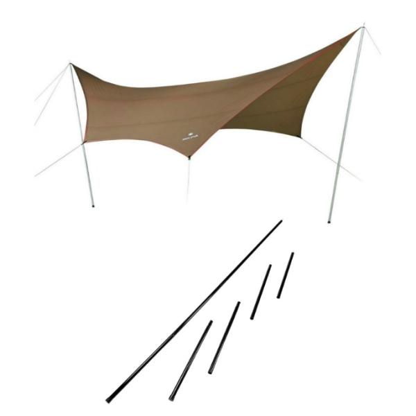 スノーピーク HD-Tarp Hexa タープ ポール 2点セット タープシールドM+REVOポール...