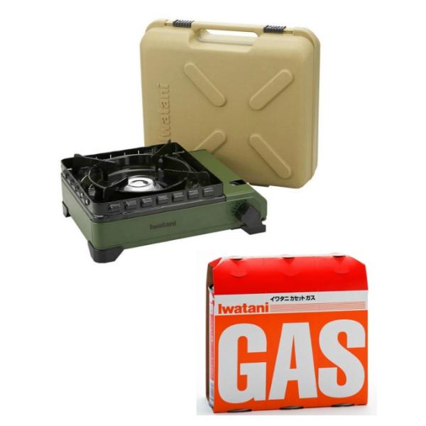 イワタニ Iwatani アウトドアコンロ タフまる+カセットガス3本セット CB-ODX-1-OL...