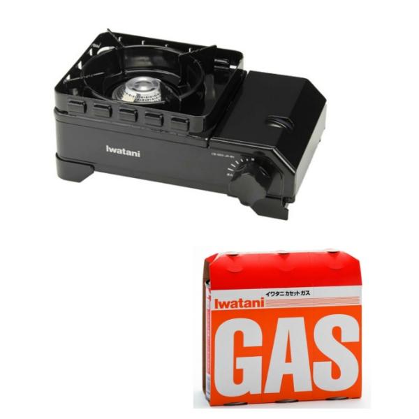 イワタニ Iwatani カセットコンロ カセットフー タフまるジュニア+カセットガス3本セット C...