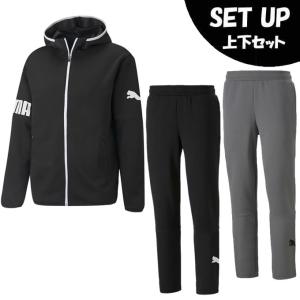 プーマ スポーツウェア スウェット 上下セット メンズ PUMA POWER キャット フーデッド ジャケット+スウェットパンツ 672501+672504 PUMA