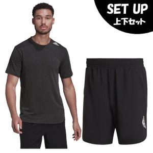 アディダス 半袖Tシャツ ハーフパンツ セット メンズ DESIGNED FOR TRAINING 半袖Tシャツ+ムーブメント ショーツ I4530-HB9204+HF7204 US076 adidas｜himaraya