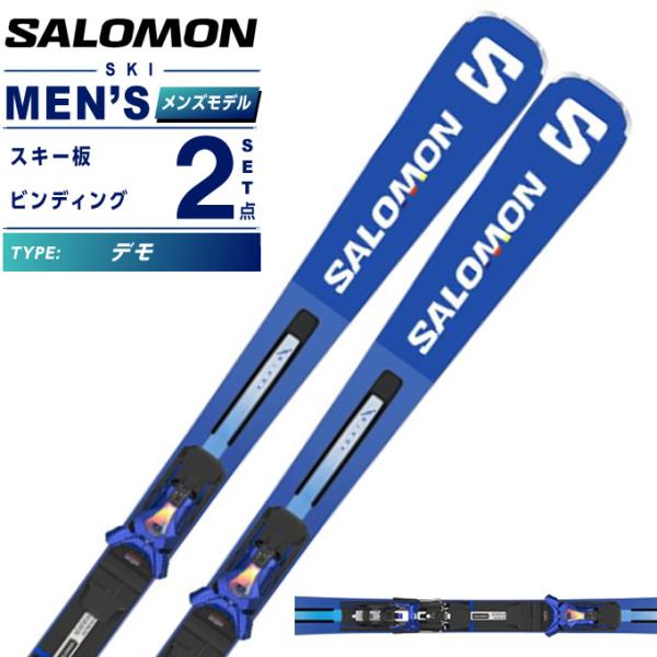 サロモン スキー板 デモ 2点セット メンズ S/RACE SL PRO+ICON 12 GW スキ...