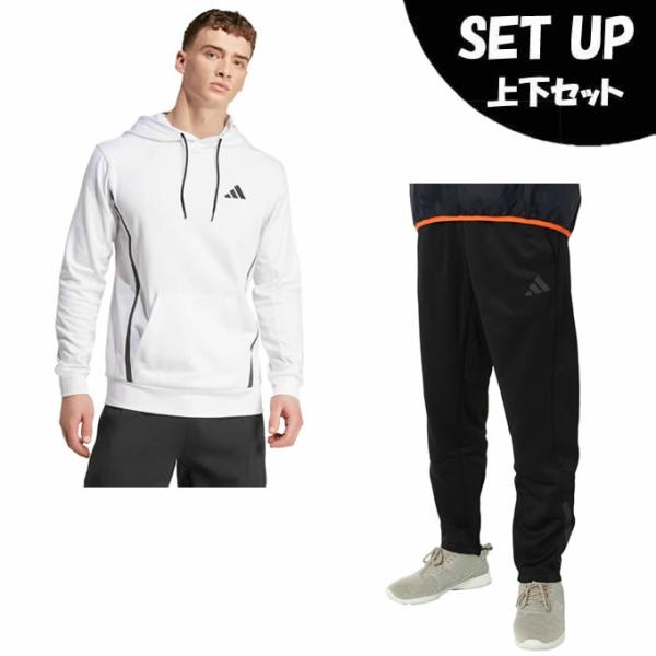 アディダス(adidas) スポーツウェア スウェット 上下セット メンズ G&amp;G スモールロゴ フ...