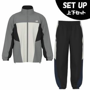 ニューバランス(new balance) ウインドブレーカー 上下セット メンズ ウーブントラックジャケット+ウーブンジョガーパンツ MJ61H33O-YST+MB61397S-BK