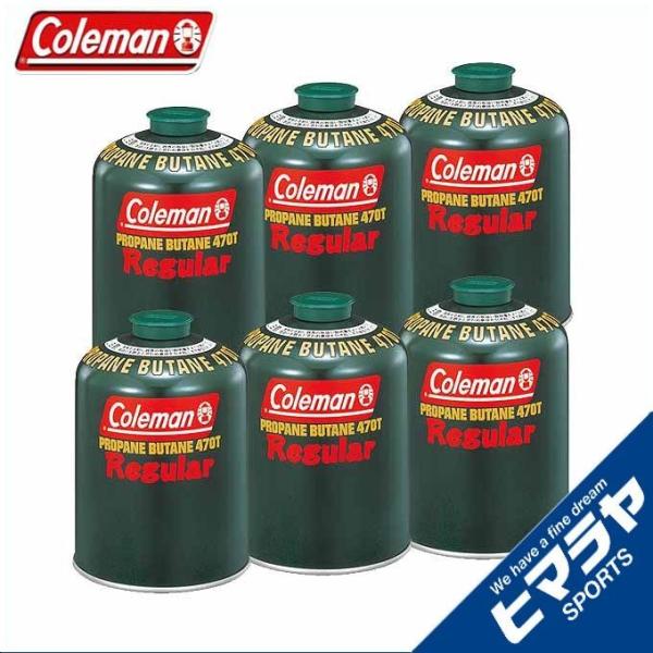 コールマン ガスカートリッジ 純正LPガス燃料 Tタイプ 470g 6個 5103A470T Col...