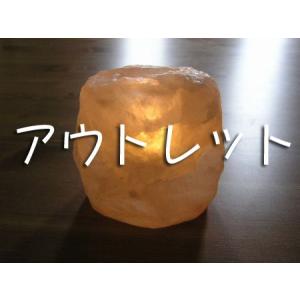 アウトレット品・プチ岩塩キャンドルホルダー約700g以上｜himarayaganen