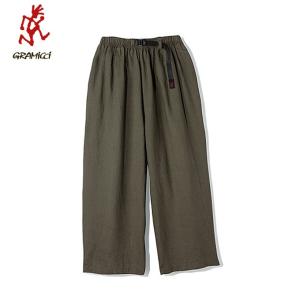 グラミチ Gramicci  ロングパンツ レディース LINEN COTTON BALLOON PANTS　リネンコットンバルーンパンツ GLP-19S078 OLIVE  od｜himarayaod