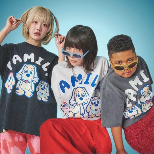 ガルピー メンズ レディース ジュニア 半袖 Tシャツ FAMILY Ｔｅｅ 大きいサイズ カジュア...