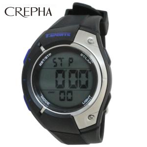 クレファー ランニングウォッチ メンズ レディース T-SPORTS 150LAP TS-D033-BK CREPHA run｜himarayarunning