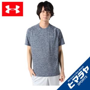 アンダーアーマー Tシャツ 半袖 メンズ UAテック ショートスリーブ Tシャツ 1358553-409 UNDER ARMOUR 【メール便可】 run｜himarayarunning