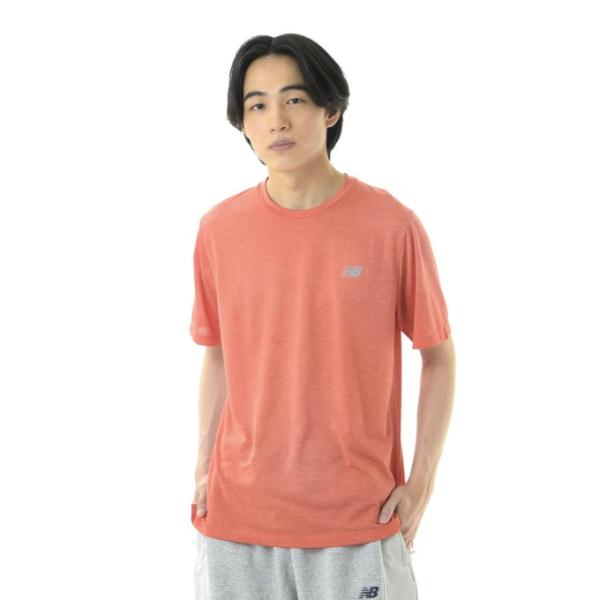 ニューバランス ランニングウェア Tシャツ メンズ Athletics ショートスリーブTシャツ M...