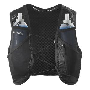 サロモン ランニング バックパック  ACTIVE SKIN 4 ユニセックス ランニングベスト フラスク付 LC2178200 salomon run｜himarayarunning