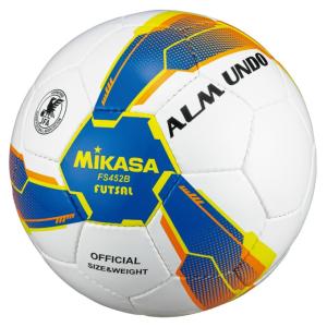 ミカサ MIKASA フットサルボール 4号 検定球 メンズ ALMUNDO フットサル検定球 BLY FS452B-BLY sc｜himarayasc