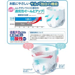 大人用紙おむつ 白十字 サルバ うす型やわ楽パ...の詳細画像4