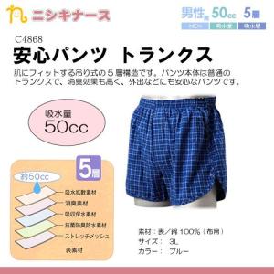 ニシキ 安心パンツ トランクス(サイズ3L) 介護用衣料 軽失禁 A05010｜himawari-kaigo