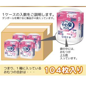 大人用紙おむつ 白十字 サルバ うす型やわ楽パ...の詳細画像4