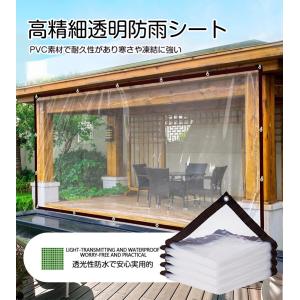 透明糸入り PE 防水シート 0.3mm 厚 防風 防寒 断熱 紫外線対策 雨よけ 風よけ 目隠しカーテン 保温 節電 防塵 防虫 耐久性 家庭用 屋外 植物保護 農作業 爆買