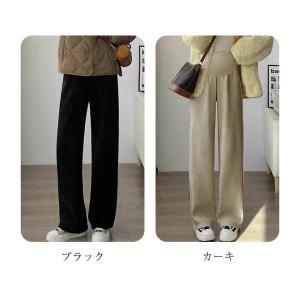 極厚マタニティ ワイドパンツ マタニティパンツ...の詳細画像1