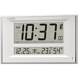リズム(RHYTHM) シチズン 置き時計 兼用 電波時計 温度 湿度 カレンダー ... 掛け時計