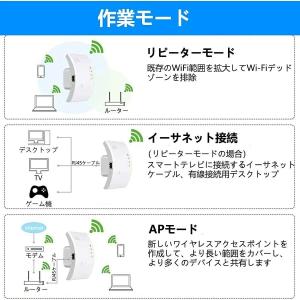WIFI中継器 無線LAN 無線中継機 2.4...の詳細画像3