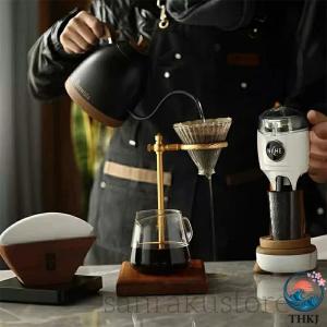 コーヒードリッパー スタンド 木製 真鍮 ブリ...の詳細画像3