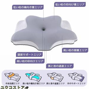 枕 まくら 低反発枕 横向き寝用枕 肩こり 首...の詳細画像3