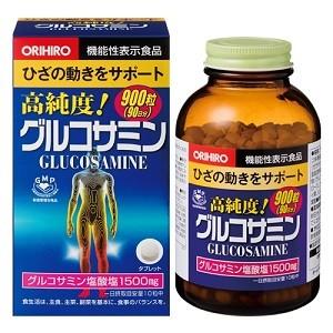 「オリヒロ」 高純度 グルコサミン粒 徳用 900粒 (機能性表示食品) 「健康食品」
