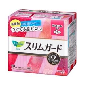 「花王」 ロリエ スリムガード 特に多い昼用 羽つき 19コ入 「衛生用品」