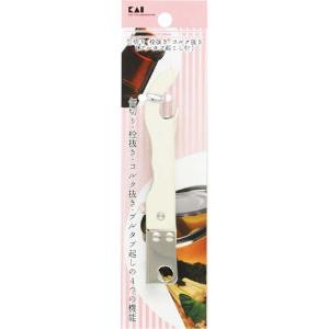「貝印」　WELLNESS　缶切り・栓抜き・コルク抜き（プルタブ起こし）DH6519　_
