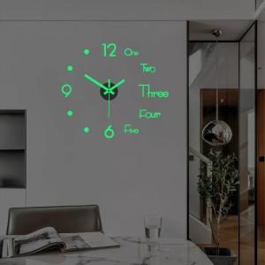 クリエイティブ 発光壁掛け時計 リビングルーム 掛け時計 デジタル 