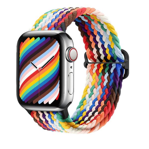 Apple watch 時計バンド41mm 40mm 38mm ナイロン製バンドスライド 長さ調節バ...