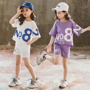 上下セット 子供服 半袖 Tシャツ +ショートパンツ2点セット 女の子 キッズ 子供セットアップ スポーツウェア 夏 おしゃれ 可愛い｜himawariiiii-store