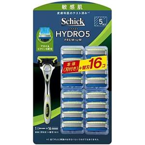 Schick(シック) 5枚刃 ハイドロ5 プレミアム 敏感肌用 本体+替刃16P 2個アソート