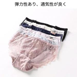ショーツレディース パンツ 総レーススタンダー...の詳細画像1