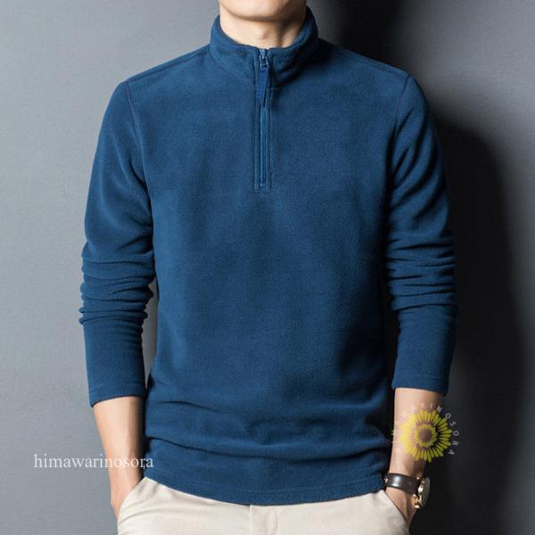 ゴルフウェア フリース トレーナー メンズ ハーフジップ ボアパーカー オシャレ 大人 秋 冬 長袖...