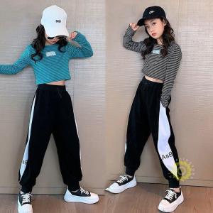 韓国子供服 キッズダンス衣装 春 秋 HIPHOP ヒップホップ 派手 チアガール ステージ衣装 ダンスウェア 女の子 男の子 上下2点セット 長袖｜himawarinosora