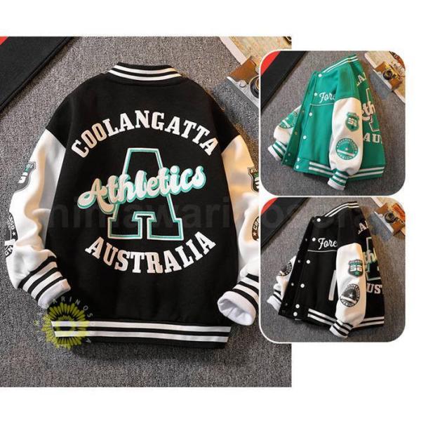 スタジャン 子供服 スカジャン キッズ 男の子 アウター ジップアップ ジャケット ブルゾンジャンパ...