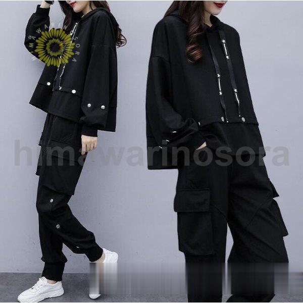 ジャージ レディース 上下 セット 長袖 春秋 2点セット セットアップ 40代 パーカー 長ズボン...