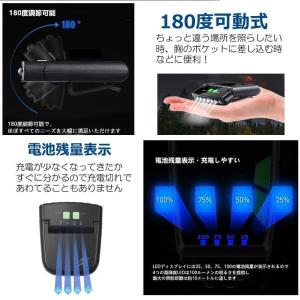 キャップライト ヘッドライト 明るい 充電式 ...の詳細画像3