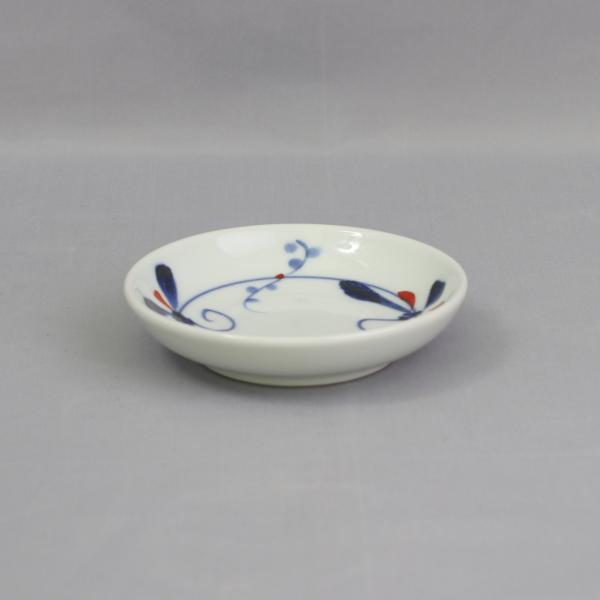 愛媛県指定無形文化財　伝統工芸品　砥部焼 千山窯 3.5寸深皿　上絵とんぼ　※砥部焼 11,000円...