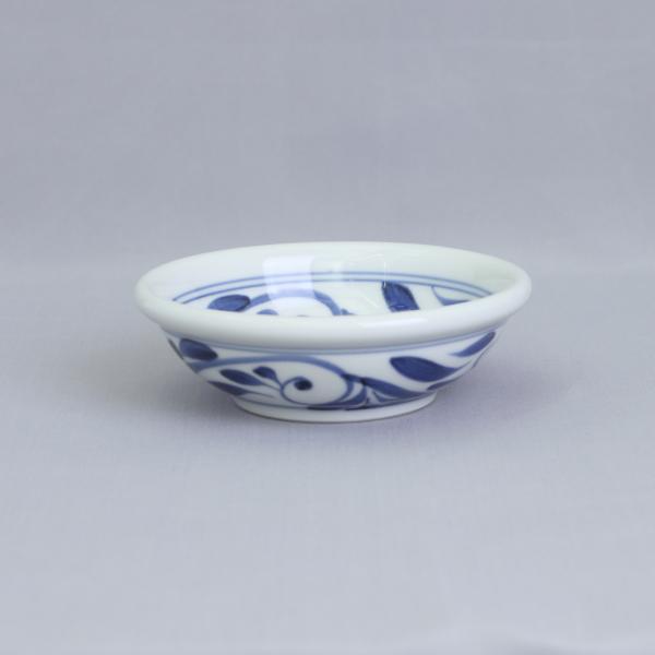 愛媛県指定無形文化財　伝統工芸品　砥部焼 千山窯 玉ぶち鉢（小）唐草　※砥部焼 11,000円以上購...